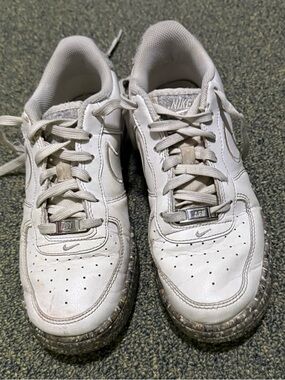 Recycled Wool Pack Nike Air Force One Size 6 Y Youth White Gray DB2813-100 Shoes